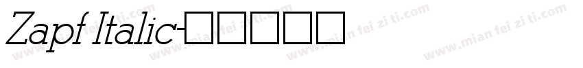 Zapf Italic字体转换